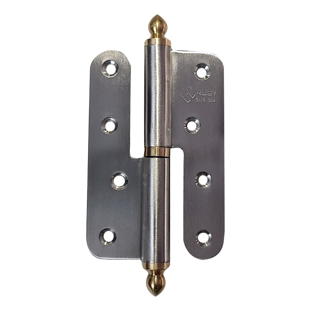 Bản lề cối inox N05 - Đầu bút tháp đồng long đen Đồng