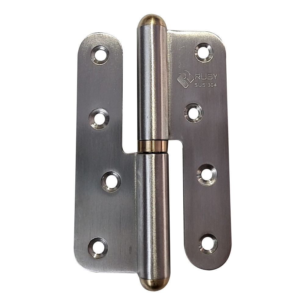 Bản lề cối inox N05 - Đầu Đồng long đen Đồng, có lỗ tra dầu